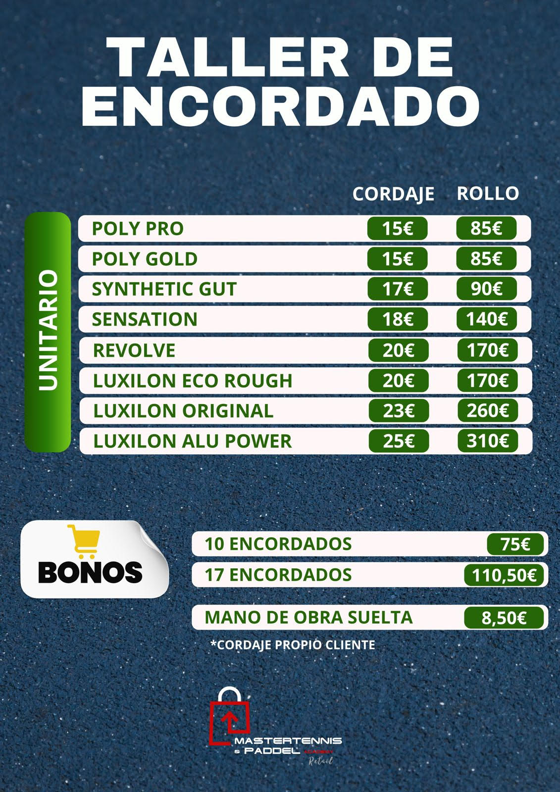 Club Social Santo Domingo escuela de padel cartel